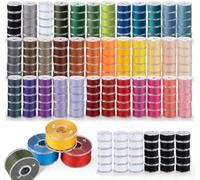 StiVerse 210 pcs Bobbin Thread, 36 Colors Prewound Bobbin Thread for Sewing Machine, SizeA Class15 Bobbins Polyester Thread Compatible with Singer/Brother/Janome/Babylock/Embroidery Machine