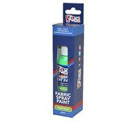 Stix2 Fabric Fashion Spray Paint Permanent Art & Craft T-Shirt Textiles Assorted Colours (Bright Green)