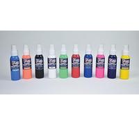 Stix2 Fabric Fashion Spray Paint Permanent Art Craft T-Shirt Textiles Assorted Colours (Red)