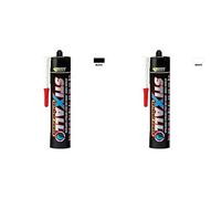 Stixall Extreme Power - Building Adhesive and Sealant Hybrid, Black, 290 ml & Stixall Extreme Power - Building Adhesive and Sealant Hybrid, White, 290 ml