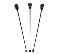 StixtoGo Black Stir N Plug Stix, Package of 200