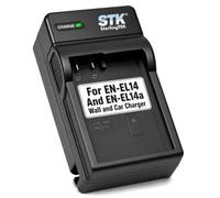 STK EN-EL14 EN-EL14a Charger for Nikon D5500, D3400, D3300, D5300, D5600, D5200, D3200, D3100, D5100, DF DSLR, Coolpix P7700, P7000, P7800, P7100 Cameras, EN-EL14 Battery, MH-24 Charger