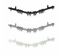 STL 19mm County Crown Bay Curtain Twist Cage Pole Easy Bend for 3 Sided Bay Window 420cm Wide (Silver Bay Pole)