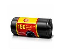 STL black bin bags 70L (150 pack) heavy duty bin liners bags, rubbish bags, extra strong bin bag, trash refuse sacks, Perfect for Everyday Use dustbin bags for Household, Office, Kitchen & Caterers