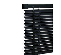 STL Black PVC Venetian Blind Easy Fit Window Blinds (60 x 150 cm)