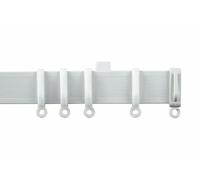 STL Streamline PVC White Bendable Flexible Smooth Glide Curtain Track/Coiled Set White (Connector (Pack of 1))