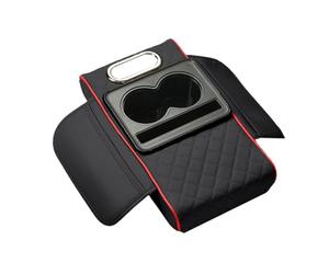 STLYBAZ Leather Car Armrest Cushion for Toyota RAV4 2020-2025, Multifunctional Center Console Cover Armrest Storage Cover Arm Rest Box Accessory