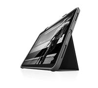 STM Bags Rugged Case Plus Schutzhülle für das Apple iPad Pro 12,9" (2020 & 2018) - schwarz/transparent [Apple Pencil Halterung I Militär Standard I Wasserabweisend I Standfunktion I Wake/Sleep]