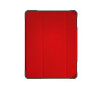STM Dux Plus Duo iPad 10.2" (7/8/9th Gen - 2019 to 2021) - Hardened Protective Case with Stylus Slot - Red - Polybag