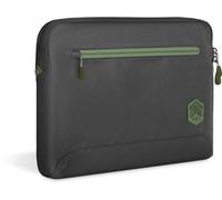 STM Eco Sleeve Fits up to a 14" Laptop - Made of 100% Recycled Fabric, Slim Lightweight and Durable, Protective Padded Laptop Compartment with Front Zipper Pocket - Black