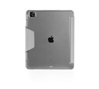 STM OPP Case for iPad Air 13-inch (M3/M2) - Ultra-Slim Folio Cover with Origami Stand, Crystal Clear Back, Drop Protection, Apple Pencil Holder, Easy Port Access - Grey