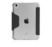 STM OPP Case for iPad mini (A17 Pro/6th Gen) - Ultra-Slim Folio Cover with Origami Stand, Crystal Clear Back, Drop Protection, Integrated Apple Pencil Holder, Easy Port Access - Black