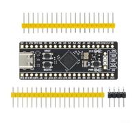 Stm32f401ccu6 Development Board With Dual For Crystal Oscillators For Arm Cortex Learning And Micropython Coding Projects Black Color Small System Module Kit Including Pin Headers(STM32F411)