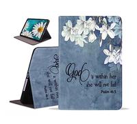 stmedazm Case for iPad (A16) 11th Generation 11 Inch 2025, iPad 10th Generation 10.9 Inch 2022, Slim PU Leather Case, Adjustable Stand with Auto Wake/Sleep - Christian Quotes Bible Verse Psalm 46:15
