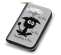 stmedazm Credit Card Holder Wallets for Women, RFID Blocking Small Leather Card Case Wallet with Zipper Accordion Wallets, Python, stm-Card Cases-148