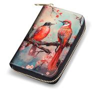 stmedazm Credit Card Holder Wallets for Women, RFID Blocking Small Leather Card Case Wallet with Zipper Accordion Wallets, Watercolor Art Sea Turtle, stm-Card Cases-113