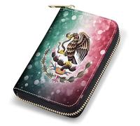 stmedazm Credit Card Holder Wallets for Women, RFID Blocking Small Leather Card Case Wallet with Zipper Accordion Wallets, Python, stm-Card Cases-142
