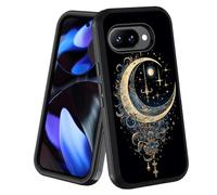 stmedazm for Google Pixel 10a Case, Military Grade Heavy Duty [3-Layer] Dustproof Shockproof Full-Body Protective Phone Cover for Google Pixel 10a (2026), Celestial Theme Stars with Crescent Moon