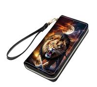 stmedazm Mexican Flag Mayan Aztec Totem Print Women Large Capacity PU Leather Zip Around Wallet, Multifunctional Clutch Purse for Cash/Card/Coin/Smart Phone, stm-women wallet-194