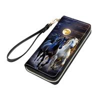 stmedazm Mexican Flag Mayan Aztec Totem Print Women Large Capacity PU Leather Zip Around Wallet, Multifunctional Clutch Purse for Cash/Card/Coin/Smart Phone, stm-women wallet-195