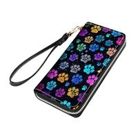 stmedazm Mexican Flag Mayan Aztec Totem Print Women Large Capacity PU Leather Zip Around Wallet, Multifunctional Clutch Purse for Cash/Card/Coin/Smart Phone, stm-women wallet-191