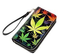 stmedazm Python Print Women Large Capacity PU Leather Double Zipper Wallet, Multifunctional Clutch Purse for Cash/Card/Coin/Smart Phone, stm-Women Double Zipper Wallet-122