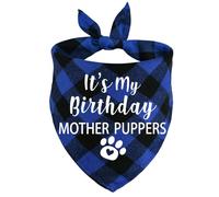 STMK Dog Birthday Bandana, It' s My Birthday Mother Puppers Multi Sizes Dog Birthday Boy Bandana for Small Medium Large Dogs Cats Pets (Blue, Small)