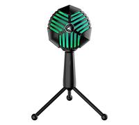 STMKB Computer Microphone, RGB Condenser Microphone, Dynamic Colorful LED Lights, Cardioid Pickup Pattern, Plug and Play, Suitable for Meetings, Distance Learning, Streaming, Chatting, Podcasting