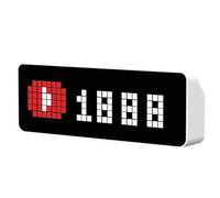 STMKB Desktop Pixel Clock, Full-color Pixel Art Clock, Weather Forecast Function, Red and Blue Scoreboard, Good Things for Self-media Bloggers, Beautiful Desktop Decoration