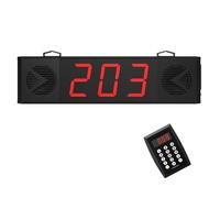 STMKB Queue Calling Devices, Remote Control Keyboard Waiting Number Devices, Three-Digit Screen, Upside Down or Wall Mounted, for Restaurant Hospital Fast Kitchen Call