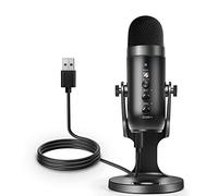 STMKB USB Microphone, Professional Condenser Microphone, 320° Adjustable Shockproof Bracket, Cardioid Pointing To Isolate Noise, Intelligent Noise Reduction Chip