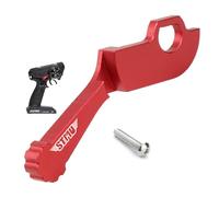 STMU RC Transmitter Steering Wheel Trigger，Alloy Steering Wheel TriggerOne Hand Control Accessory Adapter Two Colors to Choose from for Dumbo DUMBORC DDF-350 Remote Control Upgrade Parts (Red)