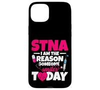STNA Nurse Night Shift Smiles State Tested Nursing Assistant Case for iPhone 15 Plus