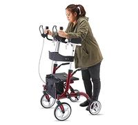 STNOP Fold Up Walking Frame Walkers,Tall Rolling Mobility Walking Aid, Walker For The Elderly And Handicapped Padded Armrest And Backrest