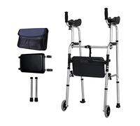 STNOP Rollator Walkers 2 Wheel Walker,With Seat,Deluxe Two Button Folding Walker,Upright Walker,Lightweight And Portable,Elderly, Ped,Material: Aluminum Alloy, Load-Bearing: 40