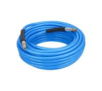 STNRST-IN 15m Compressed Air Hose, Heavy Duty Lightweight Compressor Hose Kit, Reinforced PVC Compressor Accessories with Bend Restrictors, Flexible at All Weather Use (Blue)