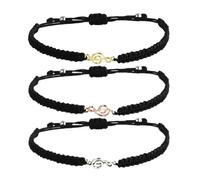 STNRST-IN 3 pcs Mens Bracelets with Massage Card, Adjustable Infinity Knot Bracelet for Men Dad Husband Son Grandson Brother, Annivesary Valentines Day Birthday Gifts Stocking Stuffers for Men