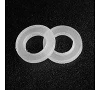 STNYANXD Silicone gasket, Flat washer, 5pcs Washer Rubber Silicone Sealing Gasket, 1/2" Plumbing Faucet, for Hose Splitter Shower Head Water Pipe(White)
