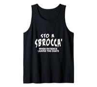 STO A Sbrocca’ - Funny Italian Slang Typography Design Tank Top