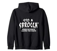 Sto A Sbrocca’ - Funny Italian Slang Typography Design Zip Hoodie