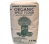 Stoates Stoneground Organic Spelt Bread Making Flour (2 x 1.5kg) 3kg