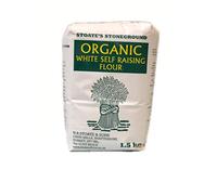 Stoates Stoneground Organic White Self Raising Cake Making Flour (1.5kg)