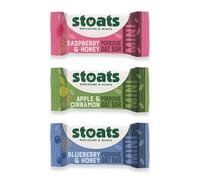 Stoats Mini Oat Bars Variety Pack - Assorted Flavours, Source of Fibre, Individually Wrapped, Great for Breakfast or a Quick Snack - Pack of 75 x 25g