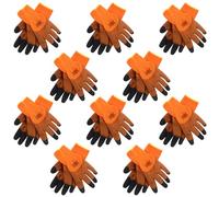 STOBAZA 10 Pairs Thermal Construction Gloves with Enhanced Fingertip Warmth Flexible Protective Safety Mitts for Cold Weather Outdoor Labor