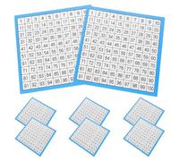 STOBAZA 10 Sheets Laminated Number Charts Math Learning Tables for Classroom Homeschool Visual Counting and Writing Practice Educational Supply