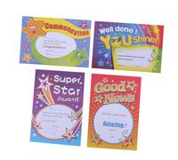 STOBAZA 100 Sheets A5 Certificate Paper for Kindergarten Student Award Commendation Paper Cartoon Design School Recognition Supplies