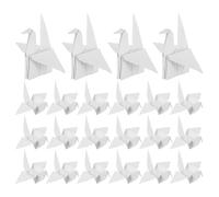 STOBAZA 100 White Pre-Folded Origami Cranes 15cm Handmade Paper Birds Bulk DIY Wedding, Baptism Birthday Party Decorations, Craft Table Centerpieces, Photo Props