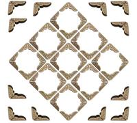 STOBAZA 100pcs Corner Covers Antique Corner Covers Vintage Iron High Strength Break Resistance Scrapbooking Photo Album Protection