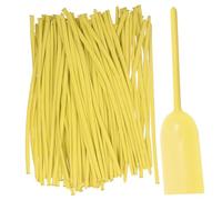 STOBAZA 100pcs Thick Twist Balloons for DIY Party Decorations Macaron Yellow Latex Long Balloons for Festive Birthday Bouquets and Event Supplies