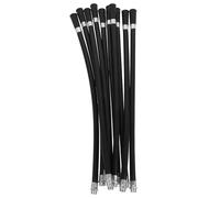 STOBAZA 10pcs Black Plastic Fire Extinguisher Replacement Hoses with Flexible Design for 4kg Extinguishers Easy to Use Nozzle Sprayer Tubes Suitable for Domestic Fire Safety